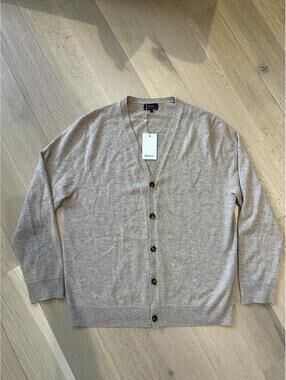 Quince Men’s Cardigan 100% Mongolian Cashmere size XL